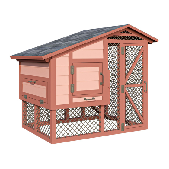 EASY COOPS Chicken Coop Plan 4x6 Assembly Instructions Manual