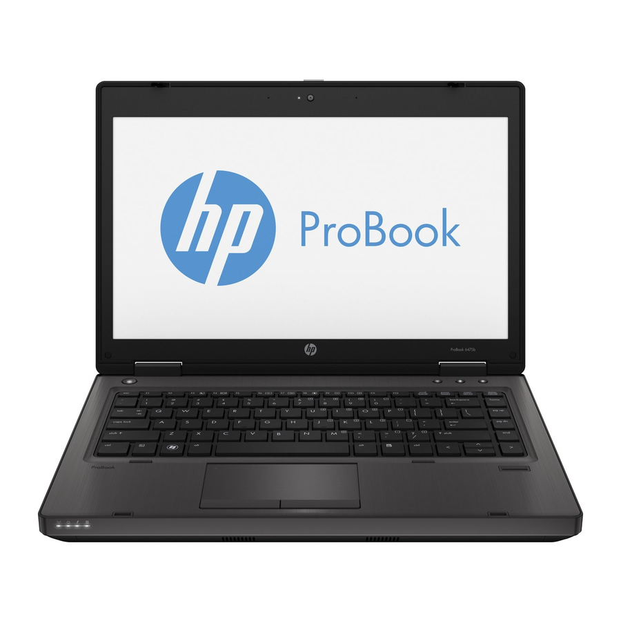 HP ProBook 6475b Getting Started