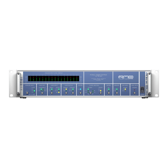 RME Audio M-32 AD User Manual