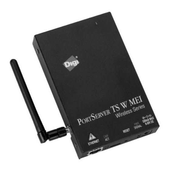Digi PortServer TS1 W MEI Quick Start Manual