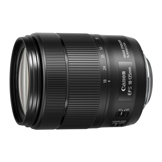 Canon ef-s18-135mm f/3.5-5.6 is usm User Manual