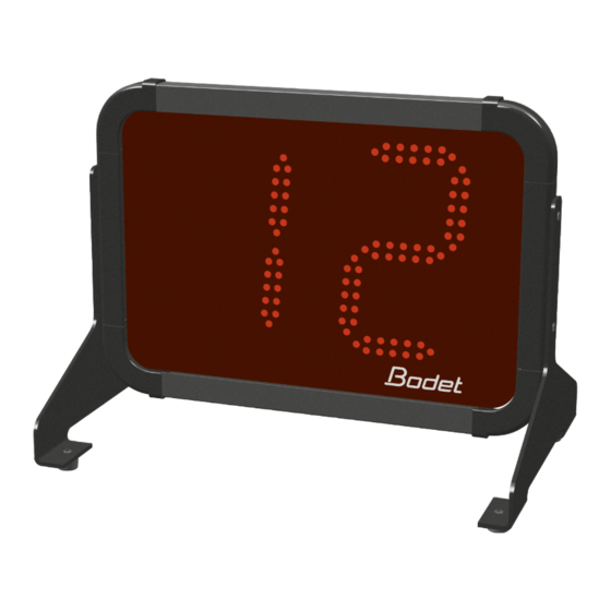 Bodet BTX6002 Installation Instruction