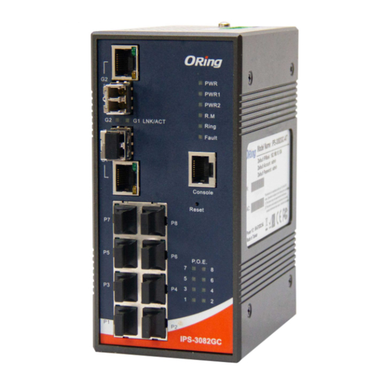 ORiNG IPS-3082GC-24V Quick Installation Manual