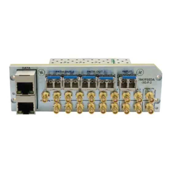 evertz 7847FSEDA Series User Manual