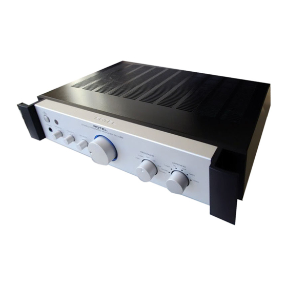 Rotel RA-1062 Owner's Manual