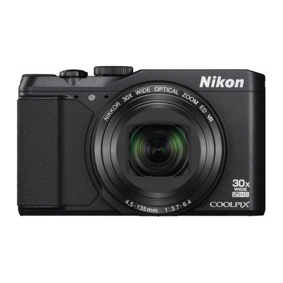 Nikon Coolpix S9900 Manuals