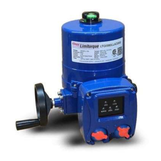 Flowserve Limitorque LTQ008 User Instructions