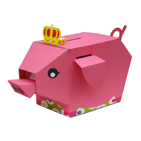 Canon CREATIVE PARK Moving Money Box: Pig Assembly Instructions Manual