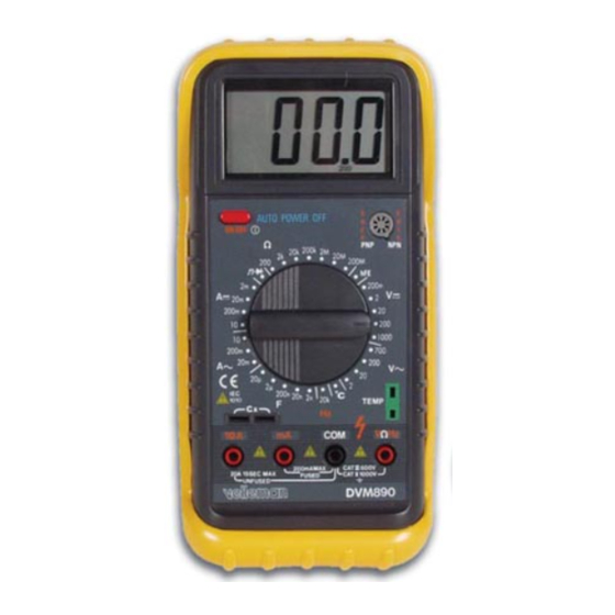 Velleman DVM890 User Manual