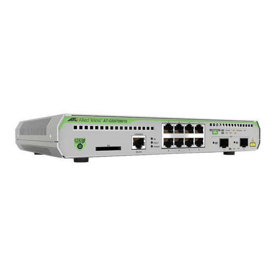 Allied Telesis CentreCOM GS970M Series Quick Installation Manual