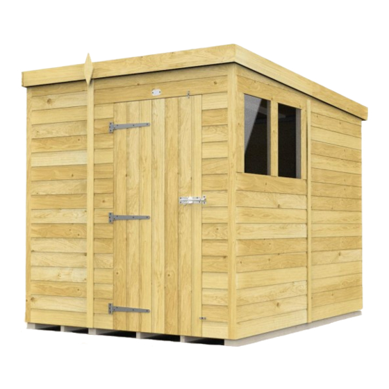 total sheds Pent Shed Assembly Manual