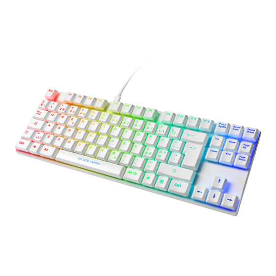 Deltaco Gaming WK90R User Manual