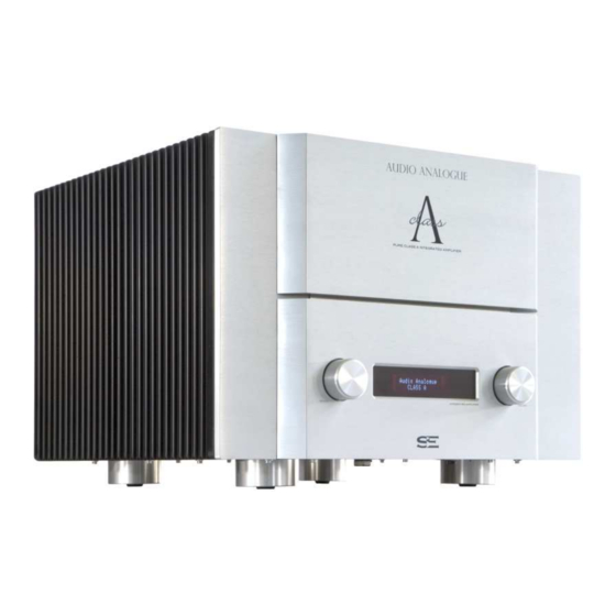 Audio Analogue A class Owner's Manual