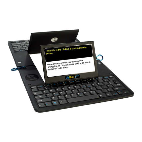 User Manuals: sComm UbiDuo 3 SGD Generating Device