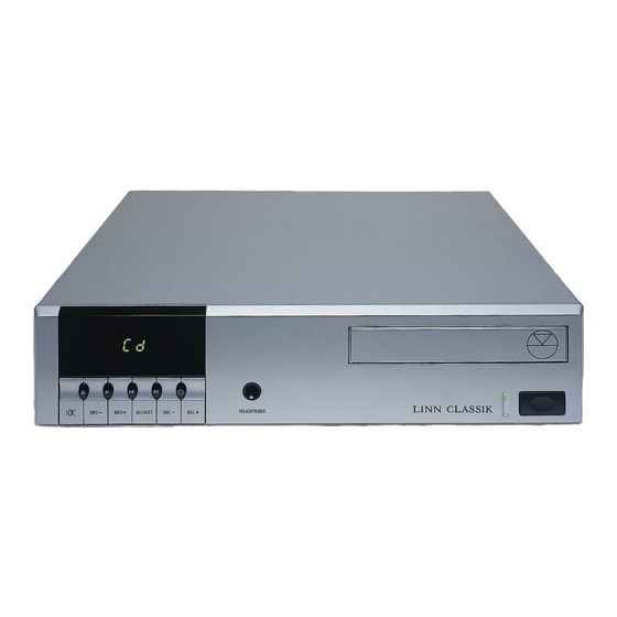 Linn CLASSIK MUSIC Addendum To Owner's Manual