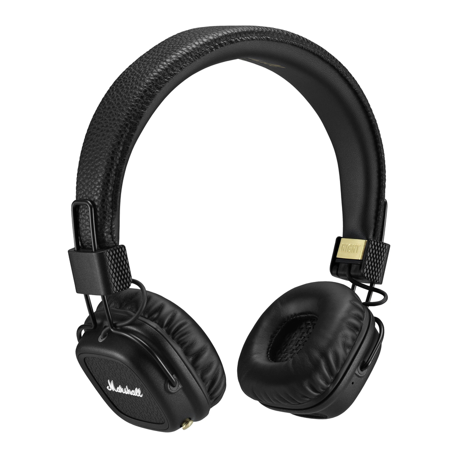 Marshall Major II Bluetooth - Headphones Manual