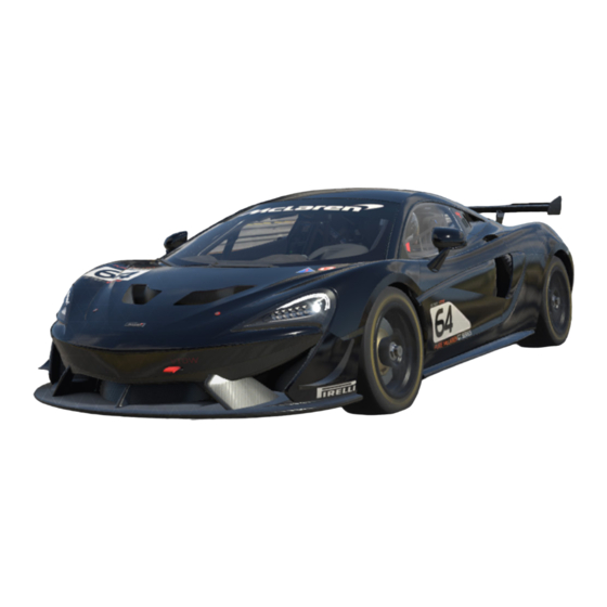 iRacing MCLAREN 570S GT4 User Manual