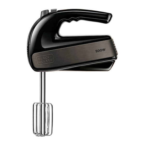 Black & Decker BXMX500E Instructions For Use Manual