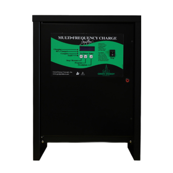GECI GREEN DIAMOND CHARGER User Manual