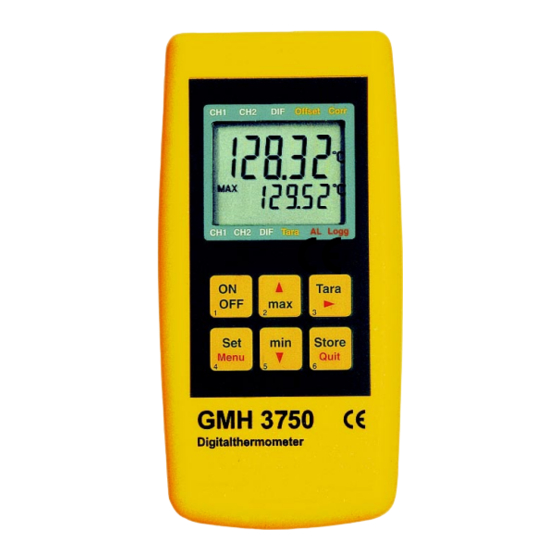 GREISINGER GMH 3750 Operating Manual