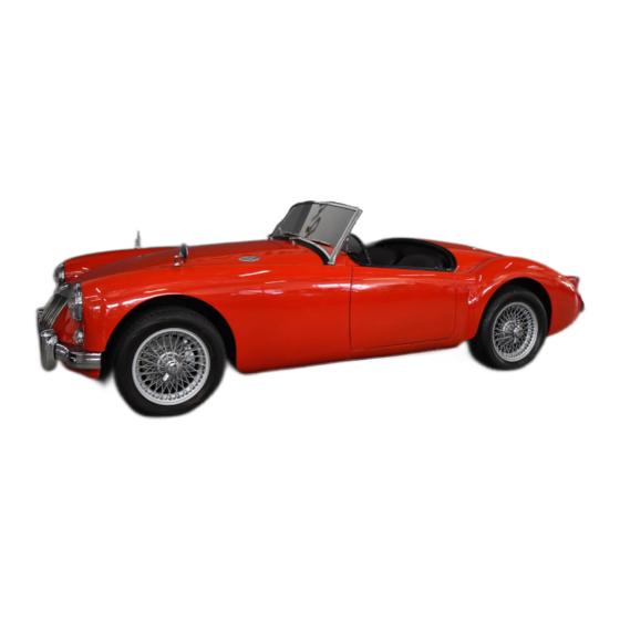 MG MGA series Driver's Handbook Manual