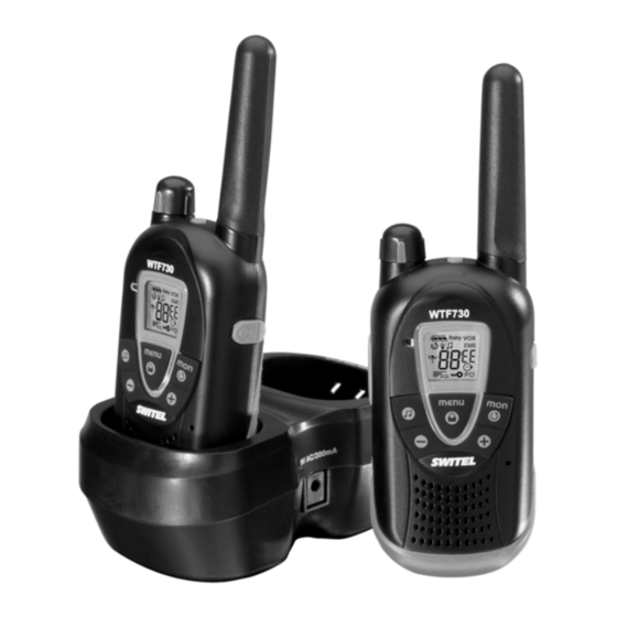 switel WTF 730 Walkie-Talkie Manuals