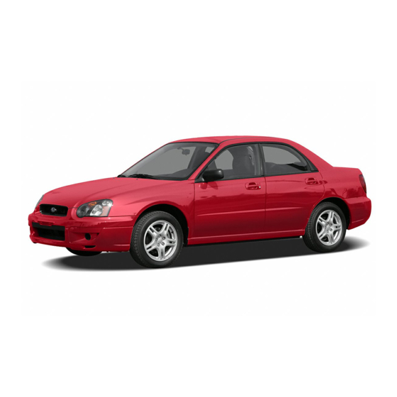 Subaru IMPREZA 2004 Service Manual