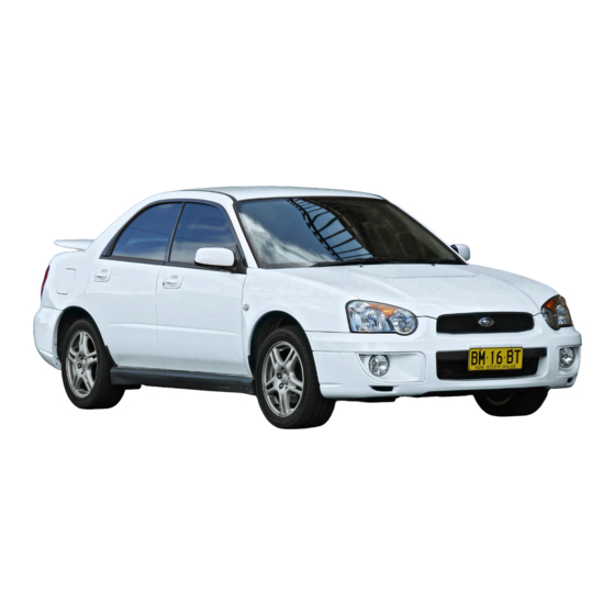 Subaru IMPREZA 2004 Service Manual
