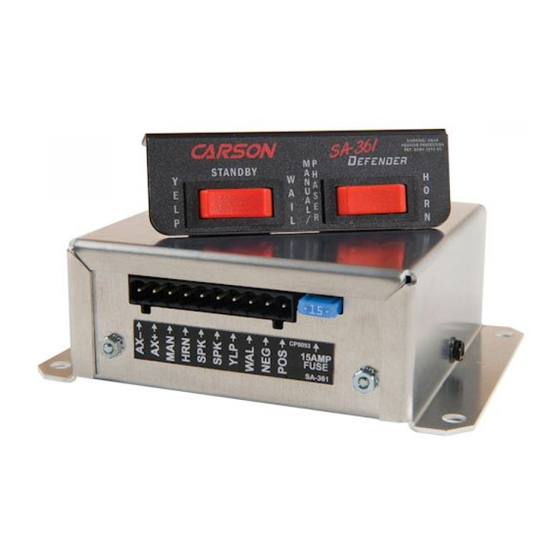 Carson SA-361-30 Installation And Operating Instructions Manual
