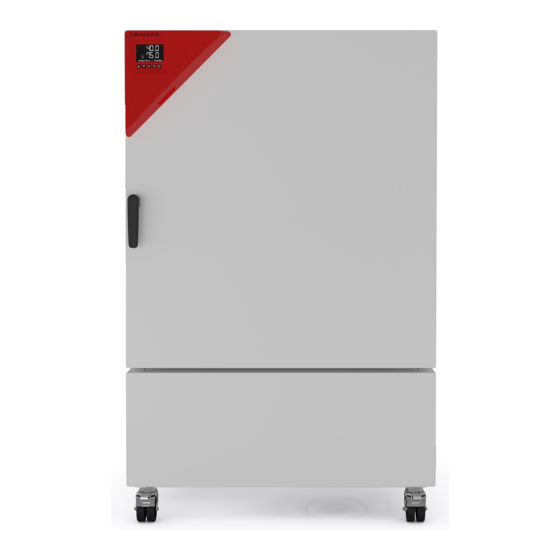 Binder KB ECO Series Operating Manual