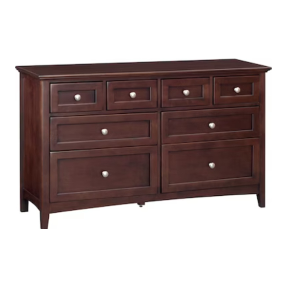 Whittier Wood Furniture McKenzie 1131GACh Assembly Instructions Manual