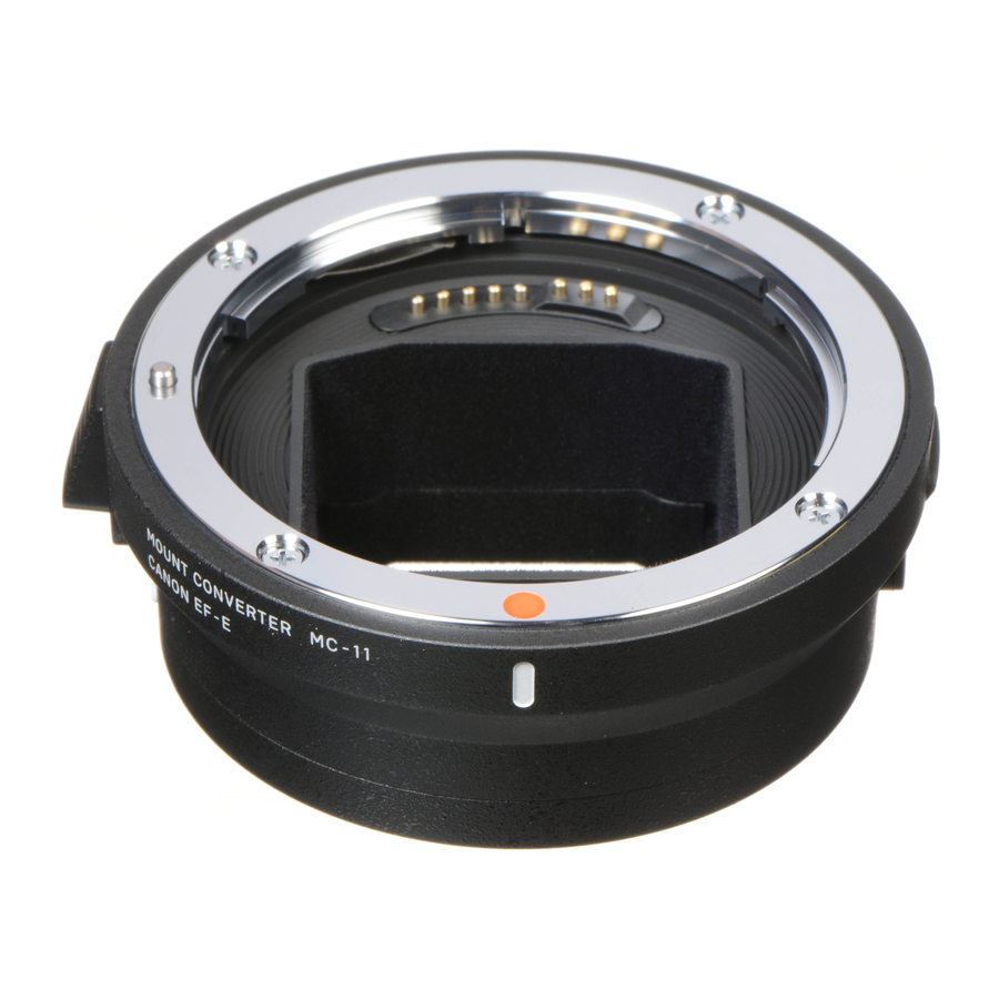 User Manuals: Sigma MC-11 Mount Converter Adapter