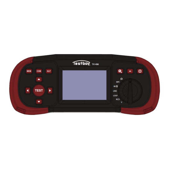 Testboy TV 456 User Manual