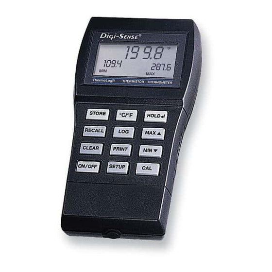 Digi-Sense 93210-50 Thermometer Manuals