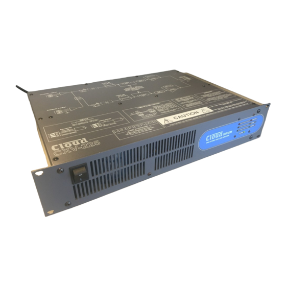 Cloud CXV-225 Installation And User Manual