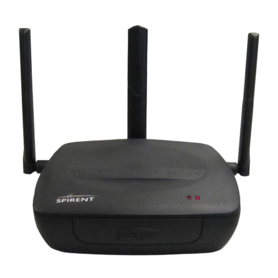 Spirent Epitiro 4160 Quick Start