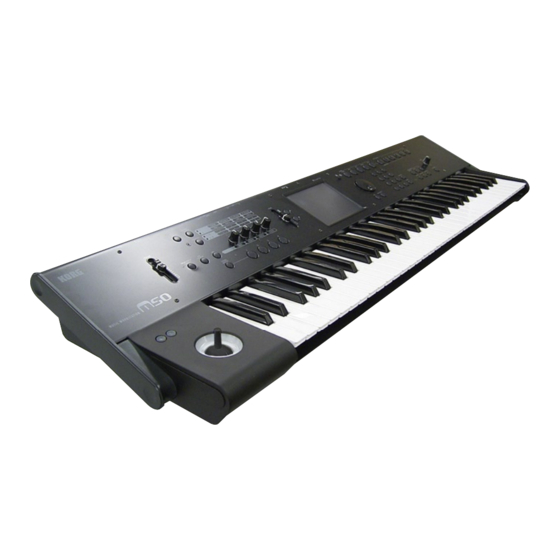 Korg M50-61 Parameter Manual