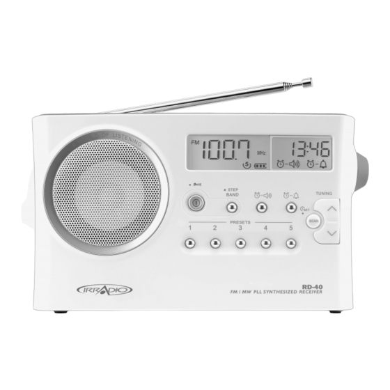 Irradio RD-40 User Manual
