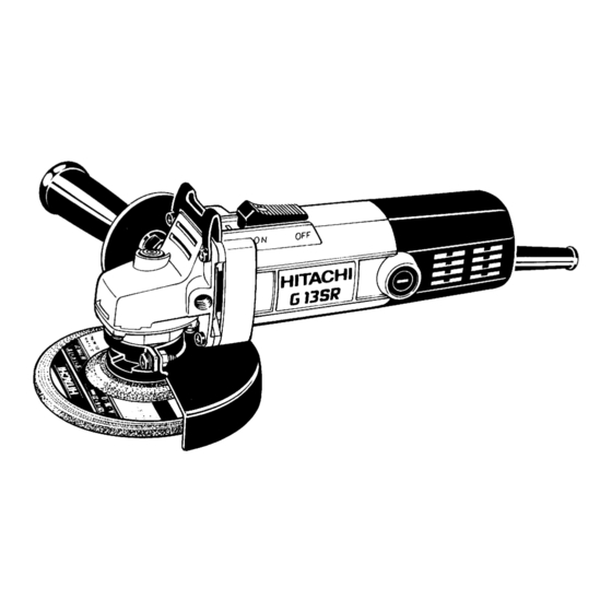 Hitachi G 13SR Technical Data And Service Manual