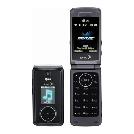 LG Muziq Phone User Manual