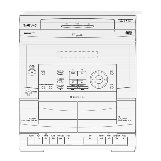 Samsung MAX-805 Service Manual