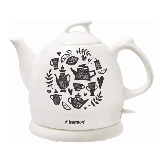 Bestron TEA PARTY DTP800TP Instruction Manual
