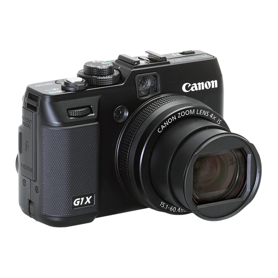 Canon PowerShot G1 X Getting Started