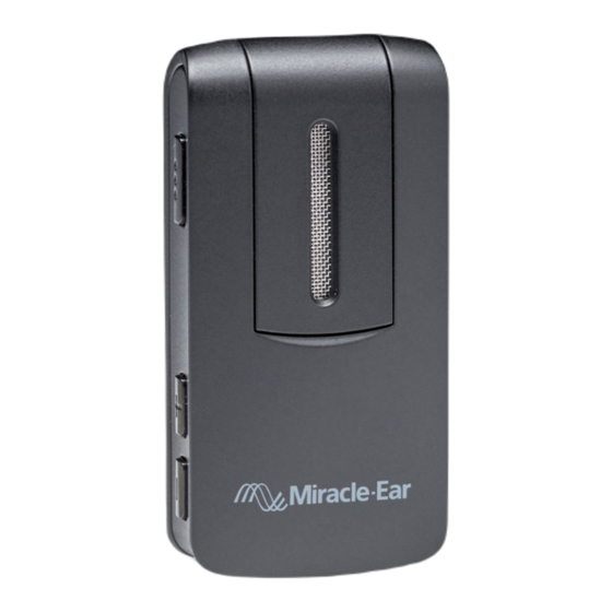 Miracle-Ear Audio Clip Hearing Aid Device Manuals