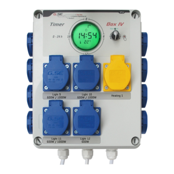 GSE Timer box IV User Manual