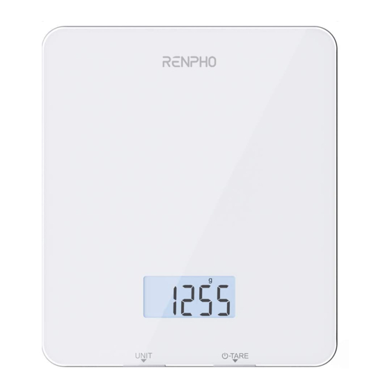 RENPHO ES-SNG01-W Manual