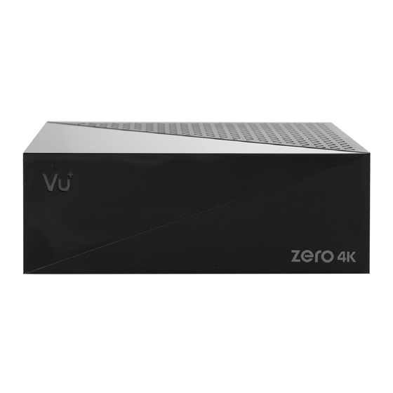 Vu+ Zero 4K Easy Setup Manual