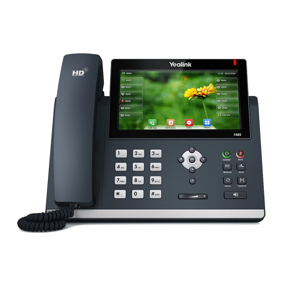 Yealink T4, T5 Series - Quick Reference User Guide