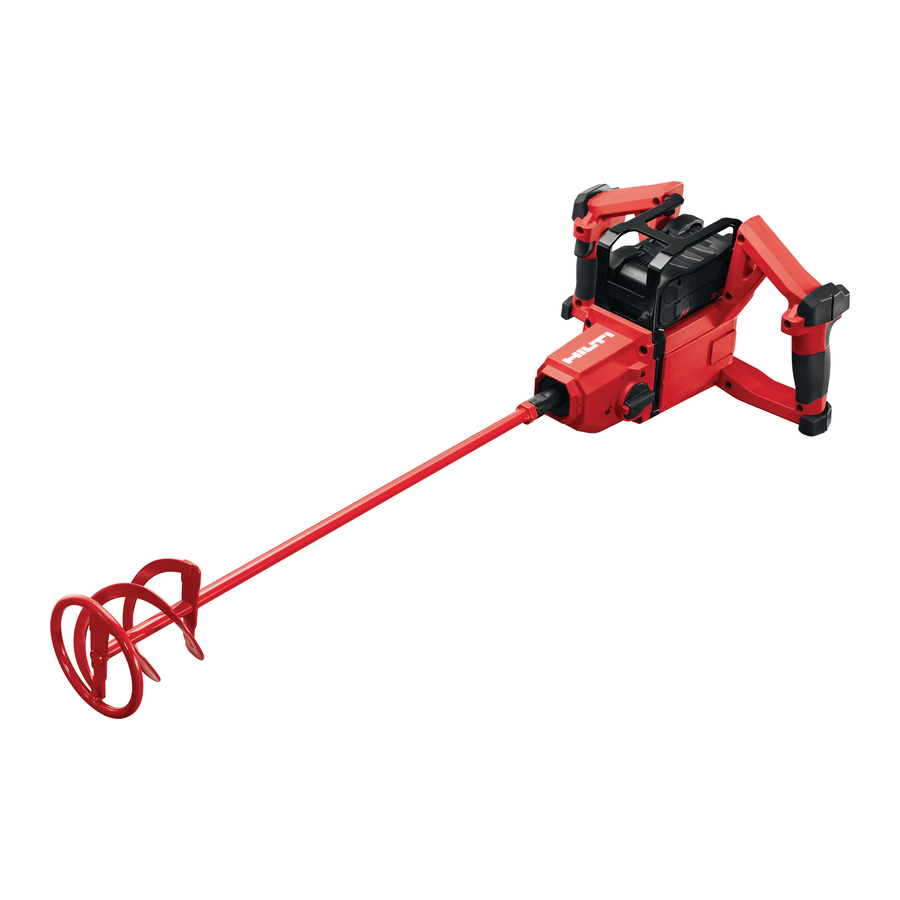 HILTI Nuron NMX 622 - Cordless Paddle Mixer Manual