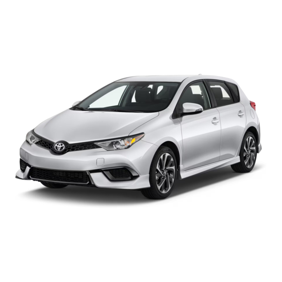 Toyota COROLLA iM 2017 Service Manual